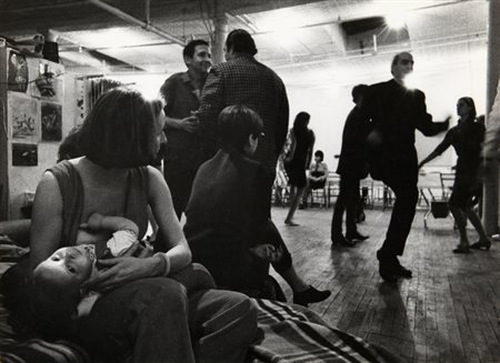 UGO MULAS (1928-1973) Party nello studio di Rauschenberg anni '60 stampa ai...