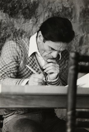 DINO PEDRIALI (1950-) Pier Paolo Pasolini, Chia (Viterbo) 1975 stampa ai sali...