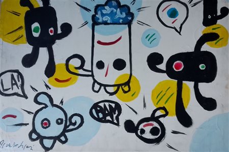 APULEIO DA LIPARI, Omaggio a Miro', 1989