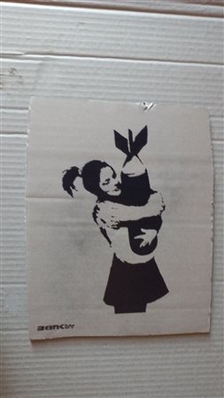 BANKSY, Girl Ugs Bomb, 2015-2020