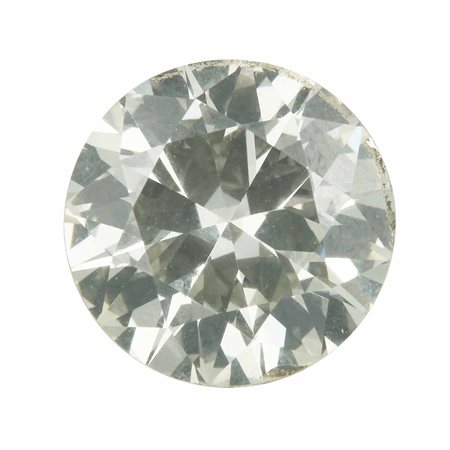 Diamante taglio brillante di ct 5.61, colore fancy light yellow, caratteristiche interne SI1, fluorescenza UV nulla