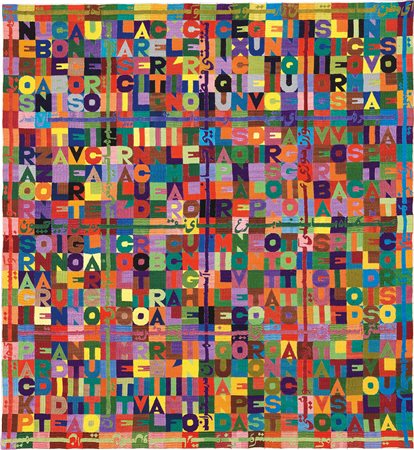 Alighiero Boetti, Senza titolo (Nero su bianco e bianco su nero), 1988 ca.