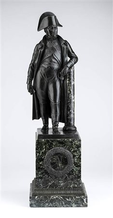 Scultura francese in bronzo raffigurante Napoleone Bonaparte
