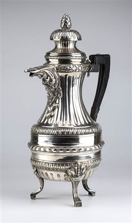 Caffettiera in argento - Francia, 1798-1809