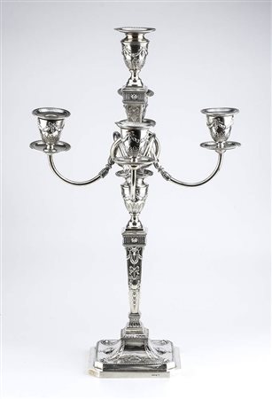 Candelabro tedesco in argento - fine XIX - inizio XX secolo