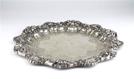 Salver portoghese in argento - Oporto, dopo il 1938