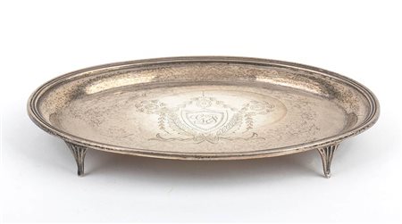 Salver edoardiano inglese - Londra 1909, maestri argentieri MUNSEY & Co. Ltd