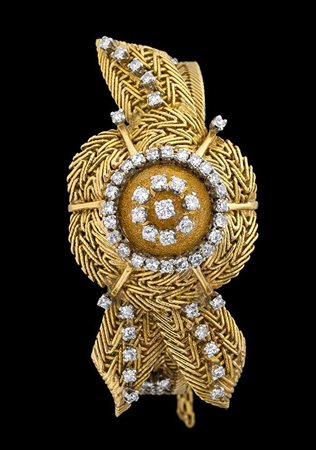 JAEGER-LECOULTRE: orologio da polso lady oro e diamanti - 1957