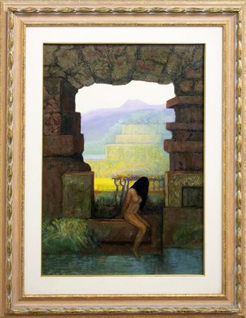 John Picking Caverna II, 1993 olio su tela cm 70x50 Autentica a cura...