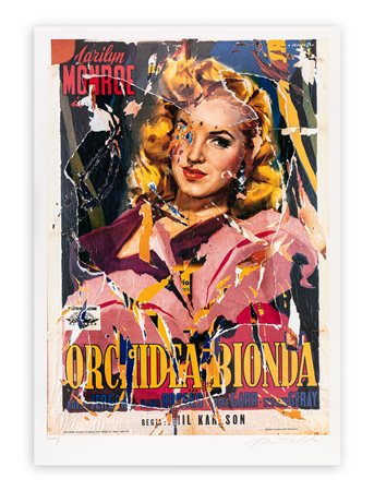 MIMMO ROTELLA (1918-2006) - Orchidea bionda