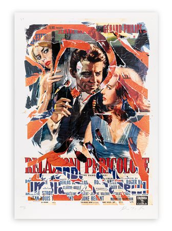 MIMMO ROTELLA (1918-2006) - Ombre rosse