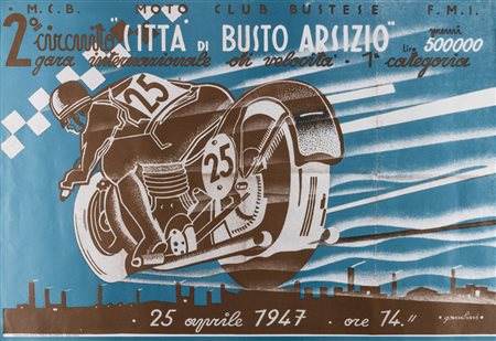 Ivanhoe Gambini 1904 Busto Arsizio (VA)-1992 Busto Arsizio (VA), 2º Circuito Motociclistico - Città di Busto Arsizio.