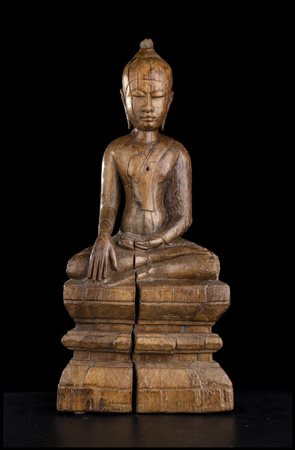 BUDDHA IN LEGNO
Birmania, XIX-XX secolo