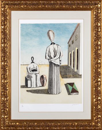 Giorgio De Chirico (Volo, 1888 - Roma, 1978) Le muse inquietanti 1976...