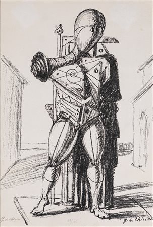 Giorgio De Chirico (Volo, 1888 - Roma, 1978) Manichino - Dessins par G. De...