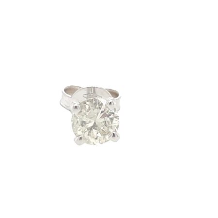 ORECCHINO IN ORO BIANCO 14K 0.41 GR CON DIAMANTE 0.31 CT COLORE G/SI2 - ER11224