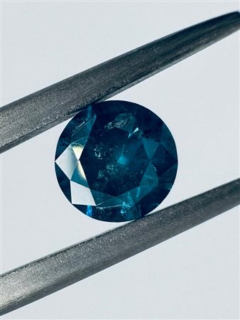 DIAMANTE 0,7 CT COLORE FANCY VIVID BLU (COLORE ESALTATO) - PUREZZA I2 -...