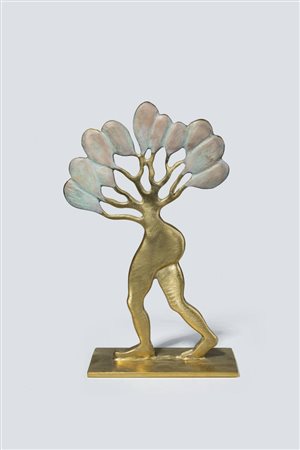 CARLO MAZZETTI<BR>Saluggia ( VC ) 1949<BR>"Albero che cammina" 2016