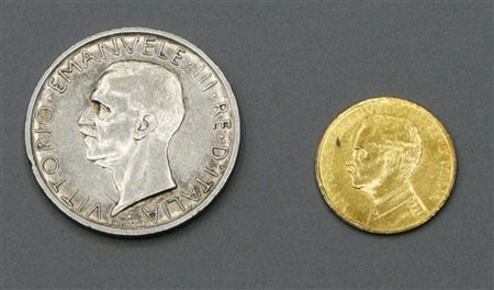 5 LIRE, ITALIA, ARGENTO 835/1000, 1930 Materiale: argento 835/1000 DIAM: 23mm...