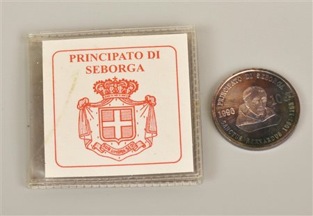 10 CENT PRINCIPATO DI SEBORGA in argento 999, anno di conio 1996 peso...