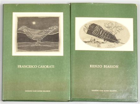 LOTTO DI DUE VOLUMI composto da: -Renzo Biasion -Francesco Casorati...