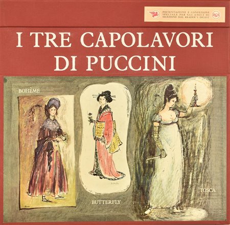 LP 33 GIRI lotto di 6 dischi: I tre capolavori di Puccini