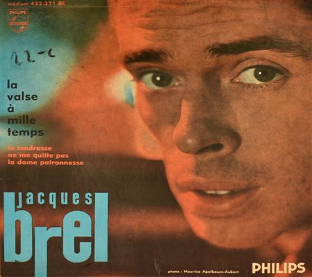 EP 45 GIRI Jacques Brel , - La valse a mille temps - la tendresse - ne me...