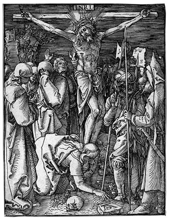 Dürer, Albrecht(Norimberga 1471 - 1528)LA CROCIFISSIONE. 1509 ca.Xilografia....