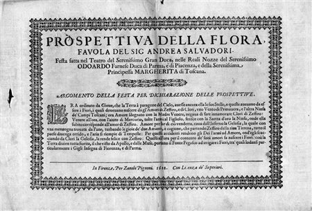 Parigi, Alfonso(Firenze I metÃ del XVIII secolo)FLORA. 1628Serie di 5...