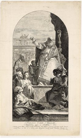 Tiepolo, Giandomenico(Venezia 1726 - 1804)SAN PATRIZIO GUARISCE UNO...