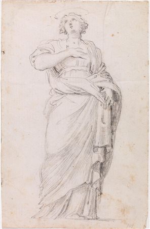 Cavallucci, Antonio(Sermoneta 1752 - Roma 1795)STUDIO DI UN SANTOMatita di...