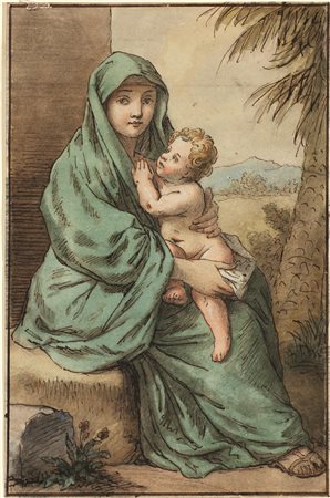 [cerchia di] Conca, Tommaso Maria(Gaeta 1734 - Roma 1822)MADONNA CON...