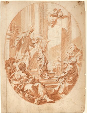 Consetti, Antonio(Modena 1686 - 1766)PRESENTAZIONE DI MARIA AL TEMPIOMatita...