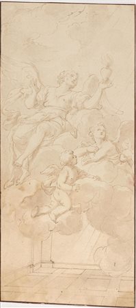 Franceschini, Marcantonio(Bologna 1648 - 1729)ASCENSIONE DI ANGELI CON IL...