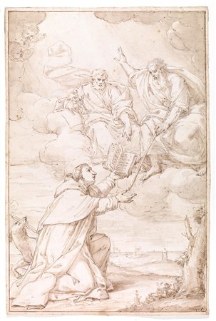 Zoboli, Giacomo(Modena 1681 - Roma 1767)SAN DOMENICO CON I SS. PIETRO E...