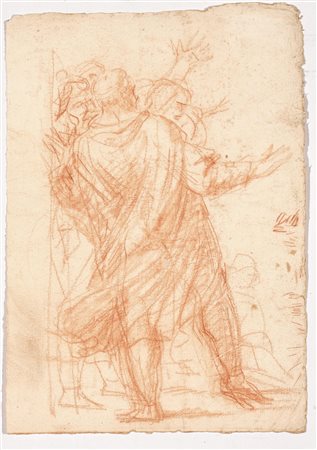 Zoboli, Giacomo(Modena 1681 - Roma 1767)STUDIO DI FIGUREMatita rossa su carta...