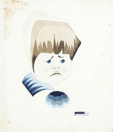 ACHILLE DAL LAGO (1910 - 1981): Ritratto di bambino, 1932