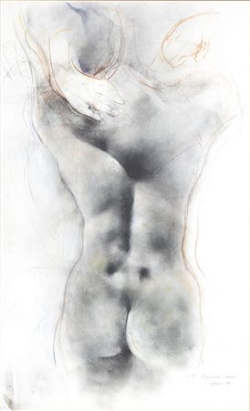 RENZO VESPIGNANI (Roma, 1924 - 2001): Nudo di schiena, 1998