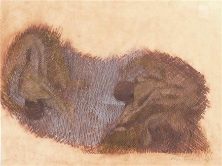 LORENZO TORNABUONI (Roma, 1934 - 2004): Nudi maschili, 1977