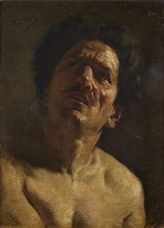 Domenico Morelli (Attribuito)

"Testa virile" 
olio su tela (cm 50x36)
Reca firm
