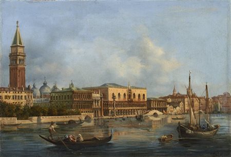 Carlo Grubacs "Venezia" 
olio su tela (cm 33x47)
Firmato in basso a destra
In co