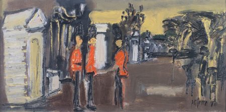 GUIDO PAOLO PAJETTA (Monza 1898 – Milano 1987) "Senza titolo", 1980. Olio su...