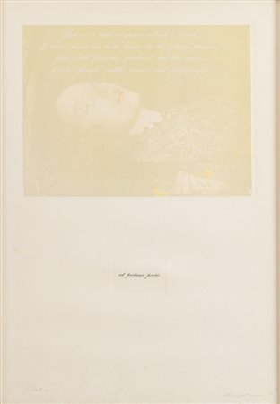 OMAR GALLIANI (Montecchio Emilia 1954) "Ut pictura poesis". Litografia a...