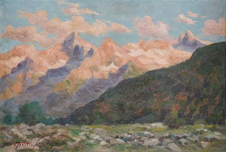 MARIO MORETTI FOGGIA (Mantova 1882 – Pecetto di Macugnaga 1954) "Monte Rosa"....