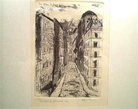 Aligi Sassu, Rue Elisée des Beaux-Arts, Parigi 1934
