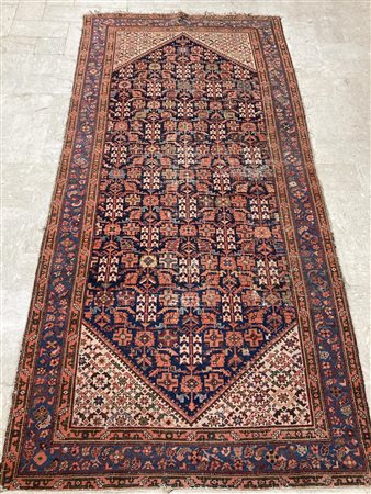 TAPPETO PERSIANO 'MALAYER' cm 185x395 inizi Novecento Danni