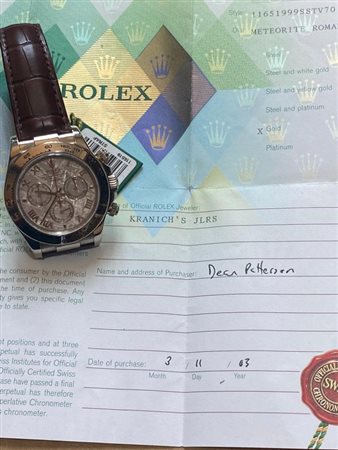 ROLEX DAYTONA 116519 IN ORO BIANCO METEORITE DIAL