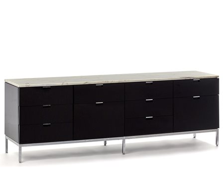 Florence Knoll Sideboard a dodici cassetti. Produzione Knoll, anni '90/2000. Str