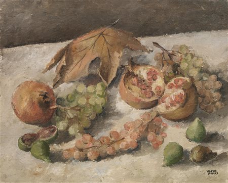 Silvio Pucci(Pistoia 1892 - Firenze 1961)NATURA MORTA CON FRUTTAolio su tela,...