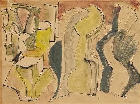 Mario Sironi, Composizione, 1952 c.a